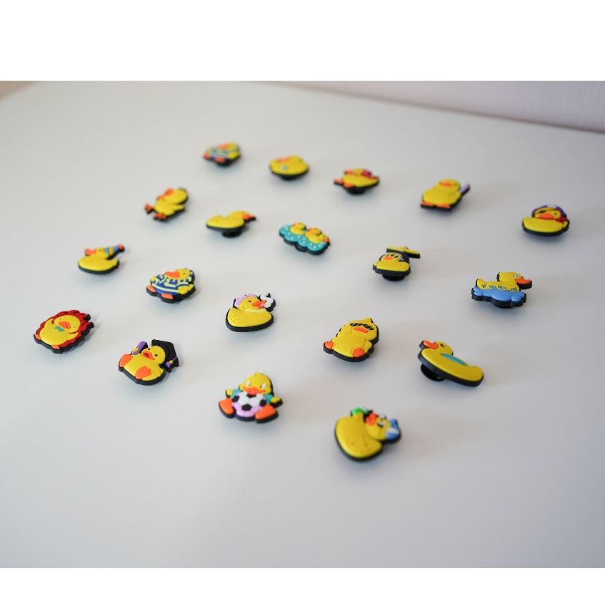 ตัวติดรองเท้า Jibbitz อุปร์กรณ์เสริม ติดรองเท้า ลาย การ์ตูน Crocs pin พร้อมหมุด หัวเข็มขัดยึด พร้อมติดทันที 1set 19 ชิ้น