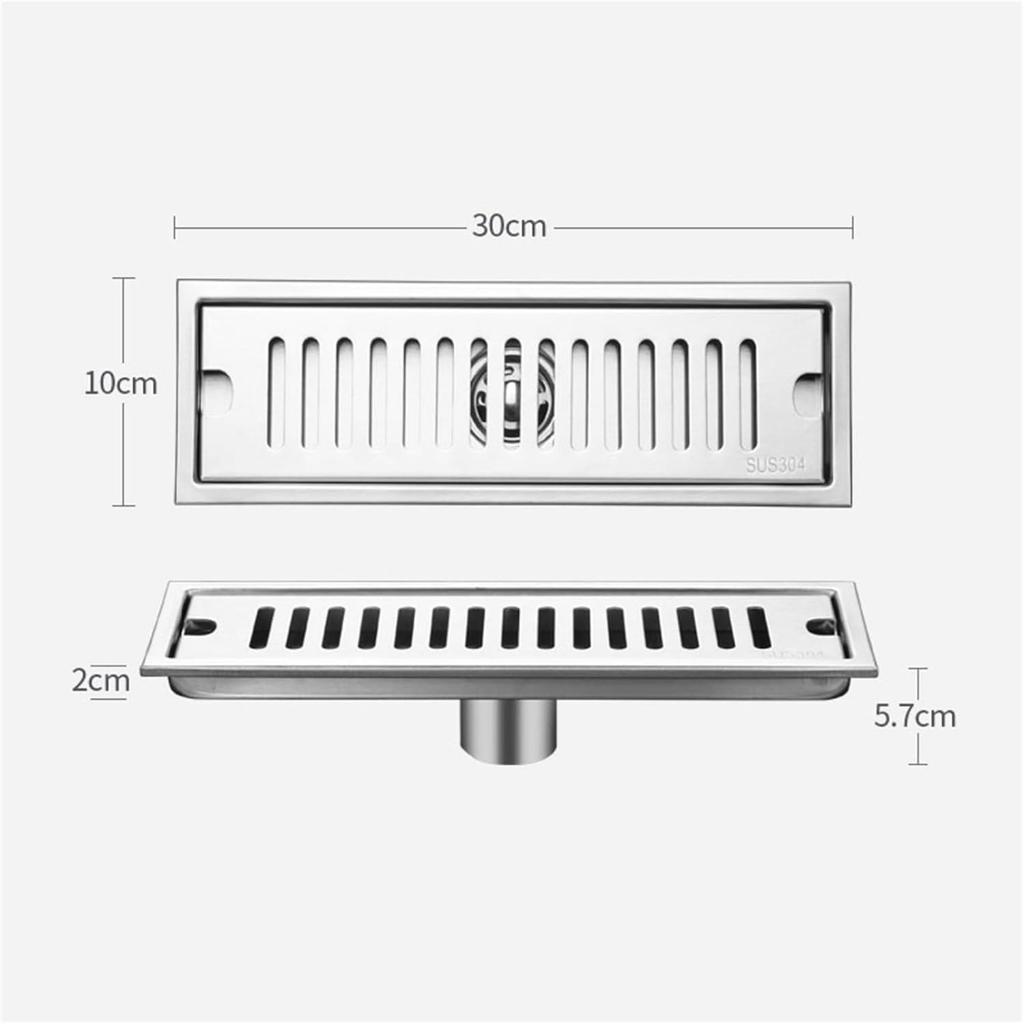 Drain cover พรมห้องน้ํา 2ขนาด 10x10ซม./10x30ซม. ระบบกันกลิ่น สแตนเลส304 ติดตั้งง่าย+ส่งด่วนฟรี - รูปที่ 7