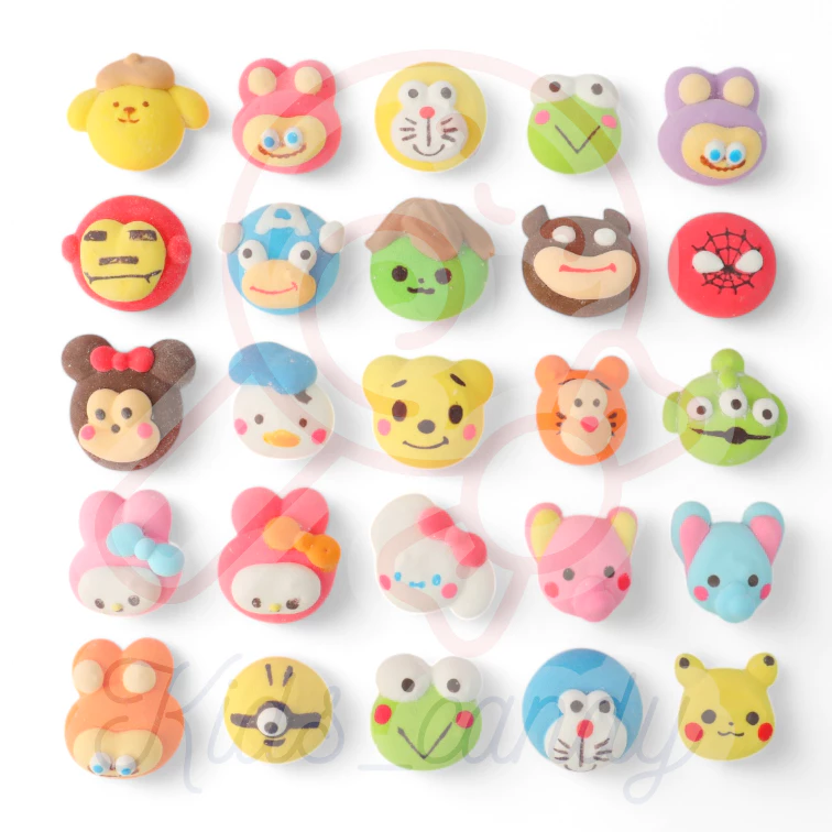 ขนม ขนมกินเล่น มาร์ชเมลโล่ ราคาถูกสุด สุดคุ้ม น่ารัก อร่อย รสนม คละการ์ตูน ( 25 ชิ้น = 1 ถุง )