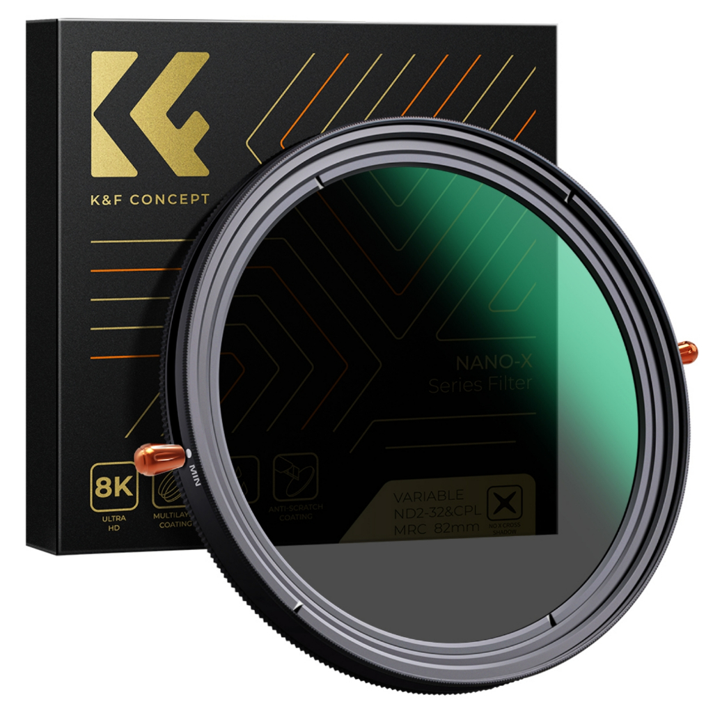 K&F CONCEPT 62mm Adjustable ND Filter ND2-32 Filter ND Two-in-one Filter