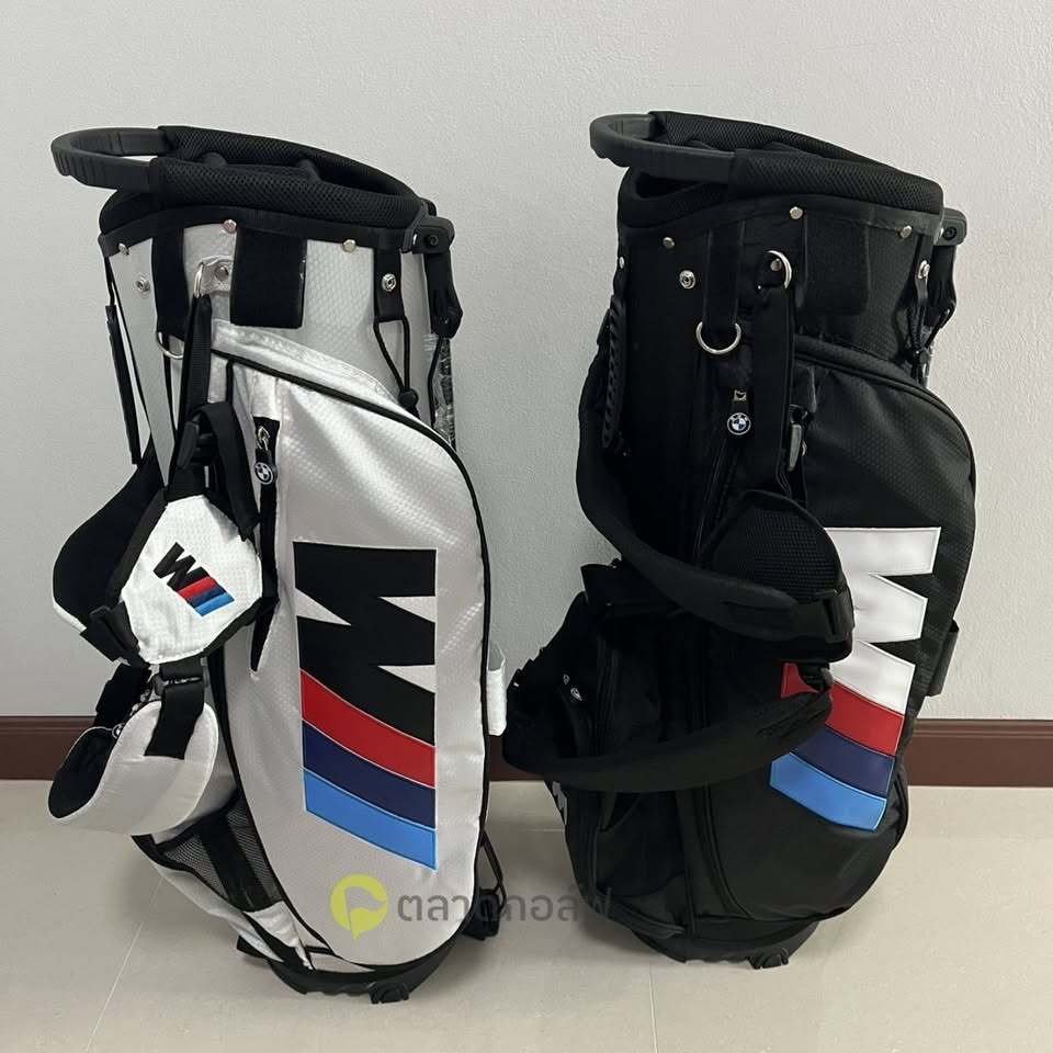 ถุงกอล์ฟขาตั้ง BMW วัสดุเป็นผ้าร่มกันน้ำ มีน้ำหนักเบา