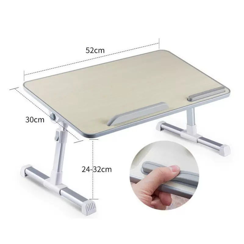 Laptop stands โต๊ะวางโน๊ตบุค ที่วางโน้ตบุค ขนาดพกพา ปรับสูงต่ำได้ พับเก็บง่ายสะดวก โต๊ะวางคอมแล็ปท๊อป สีเขียว (gray)