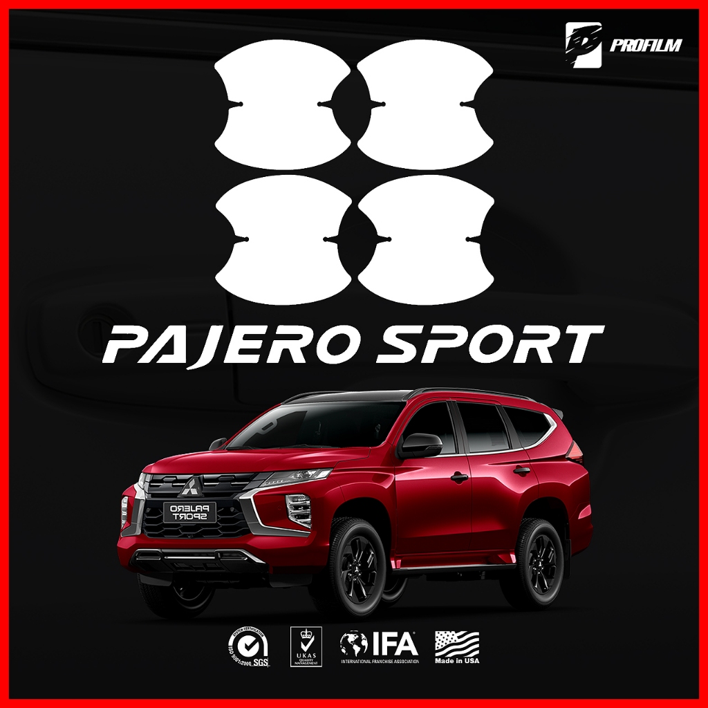 ฟิล์มใสกันรอยเบ้ามือประตูรถยนต์ Mitsubishi PAJERO (ฟิล์ม TPU รับประกัน 5 ปี)