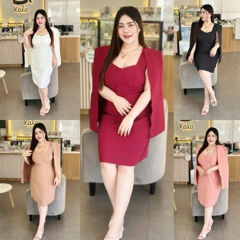 NF-S1D1🌹 เดรสใส่ออกงาน แฟนนาคต้องจัด สวยหรูมากกจ้า🔥✨️ อก36-48