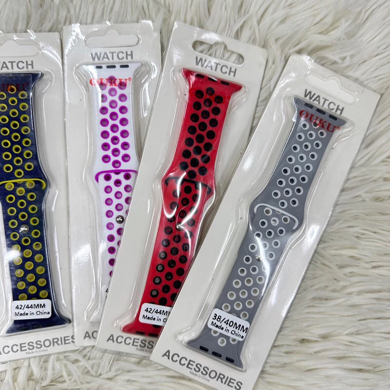 สายนาฬิกาซิลิโคน สำหรับ i Watch 42MM 44MM 38MM 40MM S9 8 7 SE 5 4 3 2 1 thumbnail 7