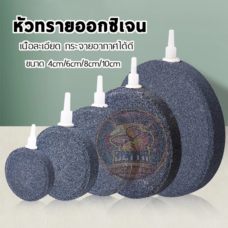 หัวทรายจาน หัวทรายออกซิเจน เนื้อละเอียด กระจายอากาศได้ดี เพิ่มออกซิเจนในตู้ปลา 4-10cm