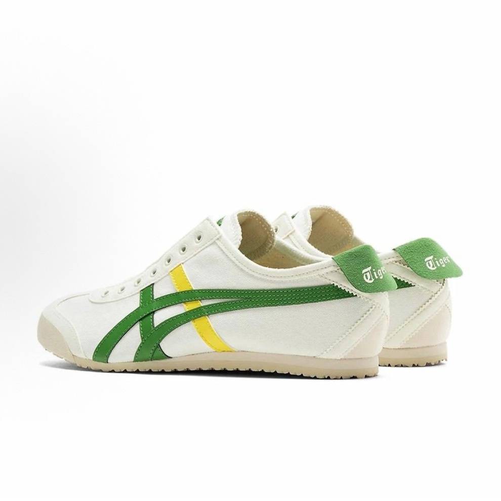 Onitsuka Tiger MEXICO 66 1183A360-113 สีเขียว แดง รองเท้าลำลอง รองเท้าผ้าใบ
