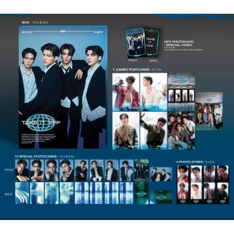 Jasper "Take It Off" Gmmtv {ขายแยกใบ} 💙 สินค้าพร้อมจัดส่ง