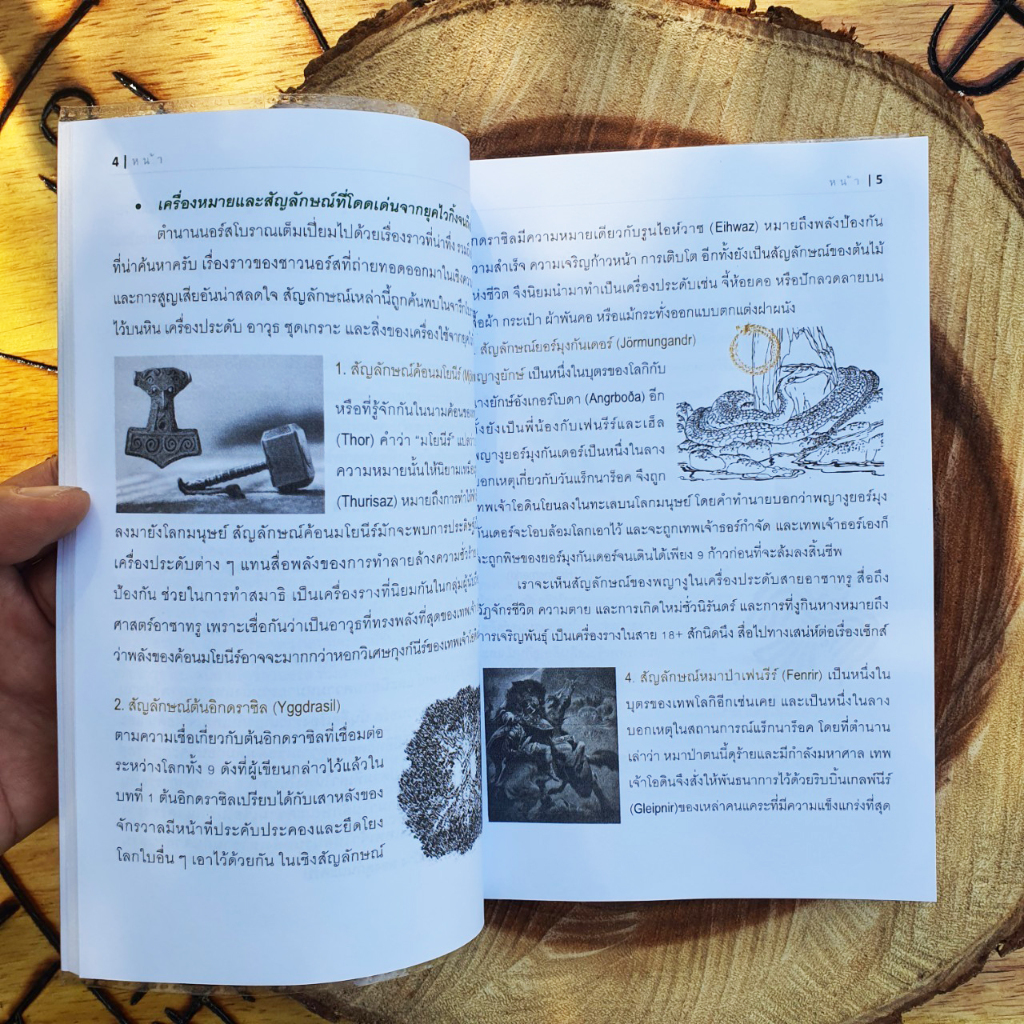 เซ็ทหนังสืออักษรรูน + หนังสือยันต์รูน + รูนไม้จารมือ 24 อักษร (ครบชุดพร้อมใช้)