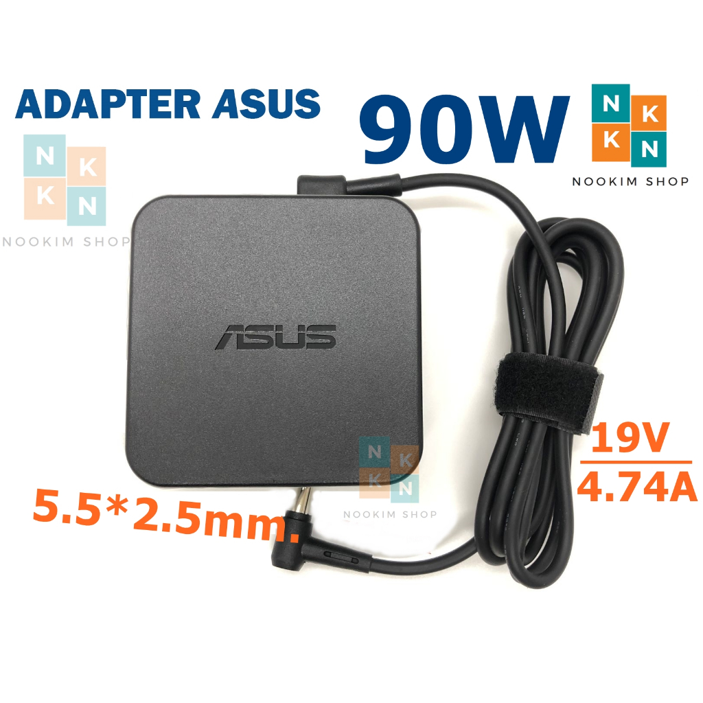 Asus Adapter ของแท้ 19V/4.74A, 90W หัวแจ็ค 5.5*2.5mm A53E A55A K52F K53E K53SV K53U K55A K55N K55V ส