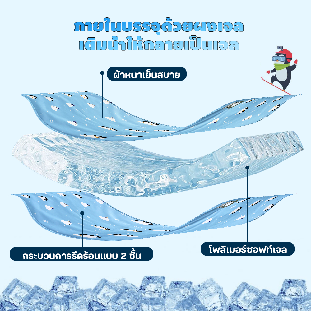 Pawblic ❄Pet Cool Mat แผ่นเจลเย็น แผ่นเจลเย็นแมว แผ่นเจลเย็นแมวสุนัข ที่นอนเย็น เพิ่มวาล์วฉีดน้ำ ราคา ถูกที่สุด ดีลบีเคเค แกลเลอรีภาพที่ 5