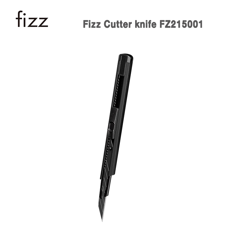 Fizz มีดคัตเตอร์ Cutter knife FZ215001 คัตเตอร์ เครื่องตัดกระดาษ คัตเตอร์สีดำ มีดคัตเตอร์สำนักงาน