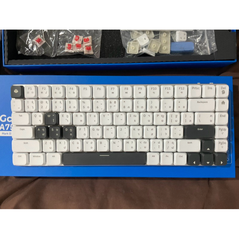 Bundle Set Gconic A75 MK II + Keycap [มือสอง ใช้งานแค่2เดือน] Red Switch 🔴
