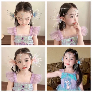 สร้อยประดับโซ่คล้องผม คล้องหู ตกแต่งสวยๆสไตล์เจ้าหญิง ใส่ได้ทั้งเด็กและผู้ใหญ่ พร้อมส่ง