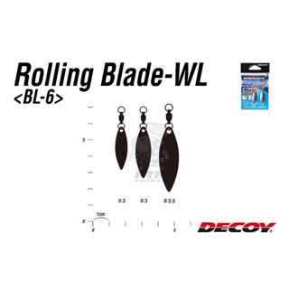 ใบสปินดีคอยส์พร้อมลูกหมุน ดีคอยส์ decoy รุ่น Rolling Blade W…
