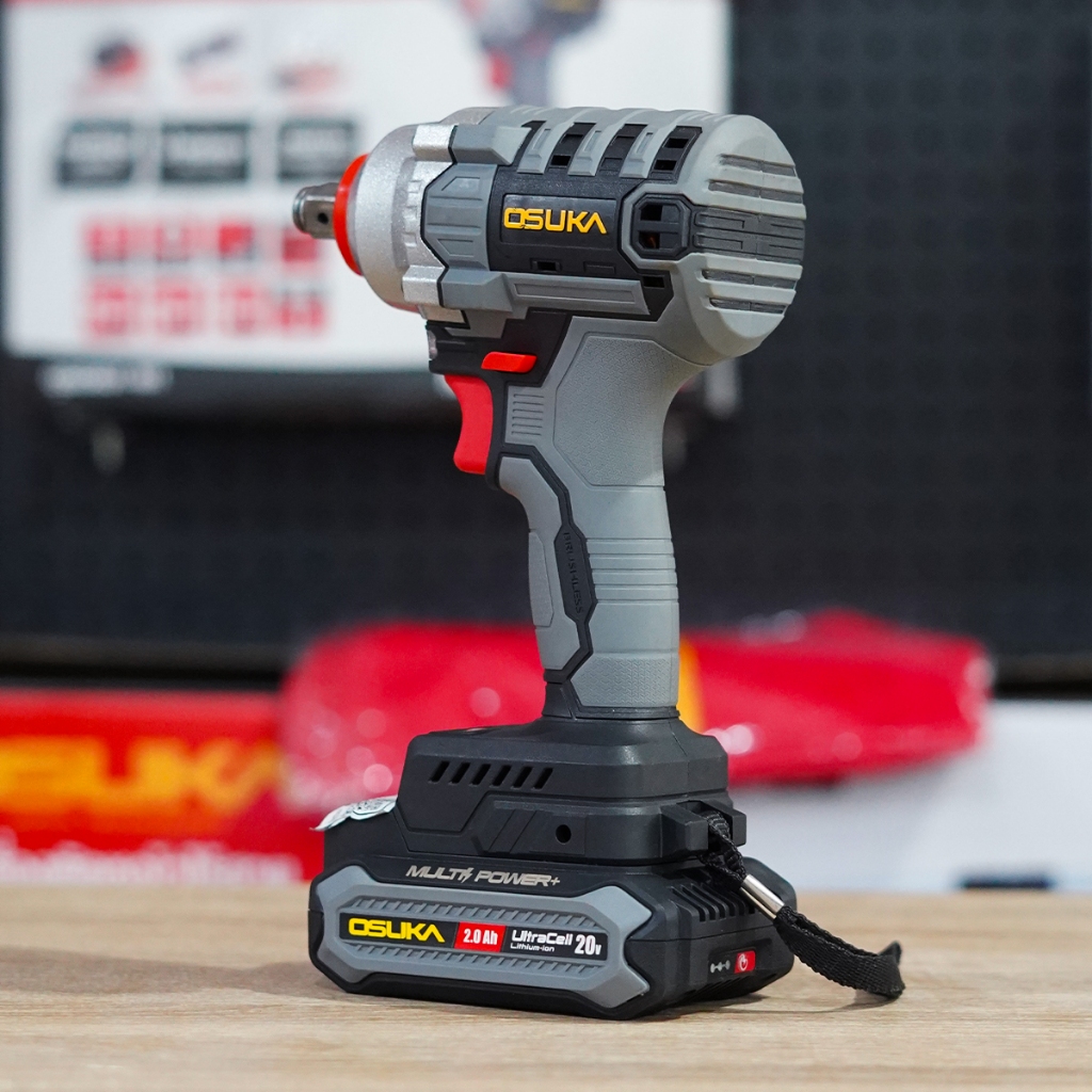 (ดีสุด) บล็อกเเบตไร้สาย OSUKA รุ่น LT-520 สีเทา 20V (ชุดเล็ก) บล็อกแบตเตอรี่ไร้สาย บล็อกแบต(คุ้มสุด) ราคา ถูกที่สุด ดีลบีเคเค แกลเลอรีภาพที่ 4