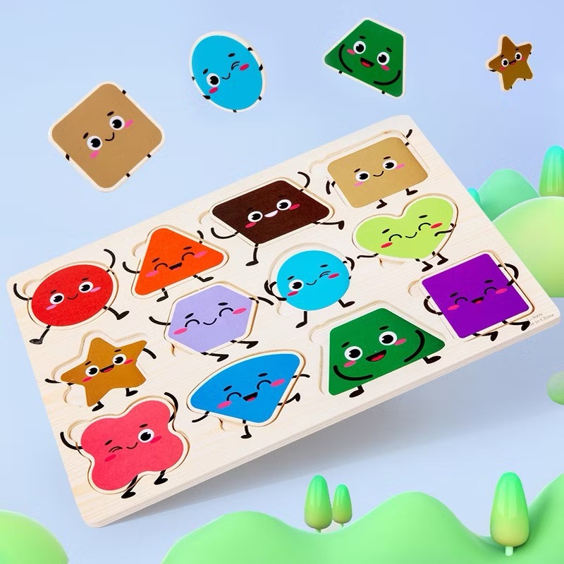 จิ๊กซอว์ไม้ รุ่น L ขนาด30x22ซม. ของเล่นไม้ ฝึกความจำ จินตนาการ ของเล่นพัฒนาการ ของเล่นเด็ก - รูปที่ 3