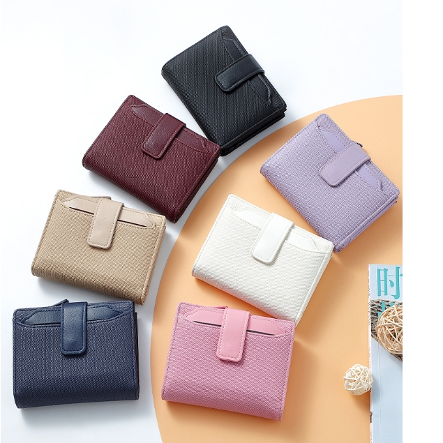 กระเป๋าใส่บัตร กระเป๋าสตางค์ ดีไซล์สวย (มีถึง 7 สี) 6969 ราคาถูก Shopee Lazada