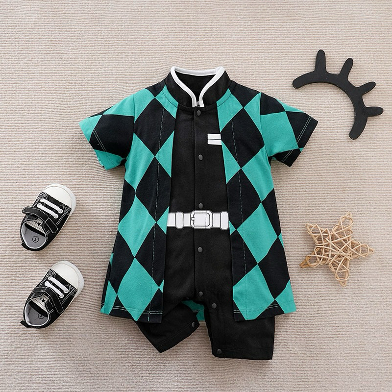 Demon Slayer Tanjiro Kamado Baby Romper บอดี้สูทดาบพิฆาตอสูร