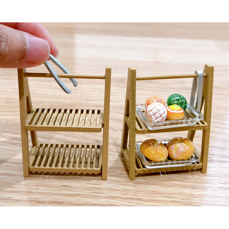 ชั้นไม้จิ๋ว ชั้นวางจิ๋ว ขนาด 4.2x2.5x5.8 cm. ราคา/ชิ้น - รูปที่ 3