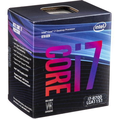 ซีพียู(CPU) intel core i7 8000 9000 series // i7 8700k // i7 8700 // i7  8086K // i7 9700K (socket 1
