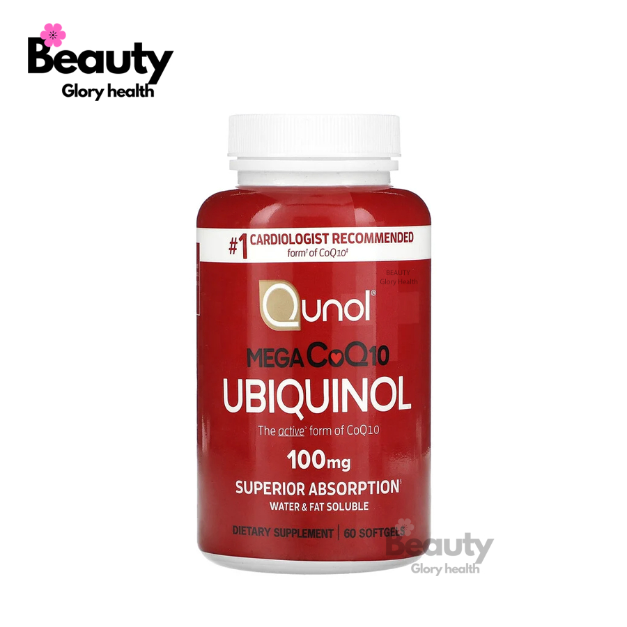 Qunol, Mega CoQ10 Ubiquinol, 100 mg, 60 Softgels