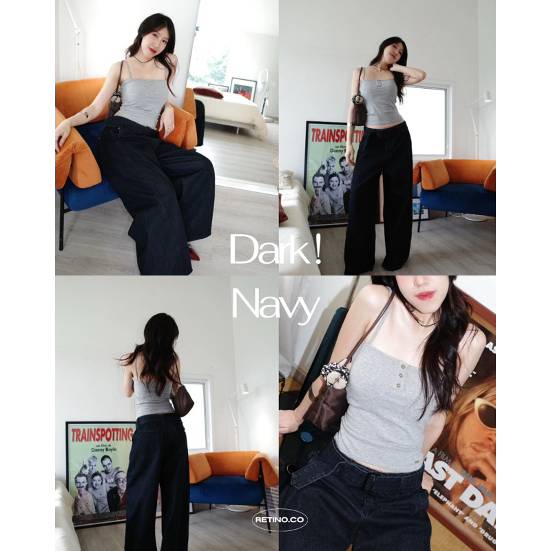 SERIF JEANS ( กางเกงขากระบอกใหญ่ )