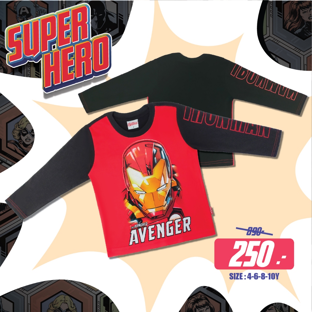 MARVEL SPIDERMAN :012149 เสื้อยืดเด็กผู้ชาย ลิขสิทธิ์แท้