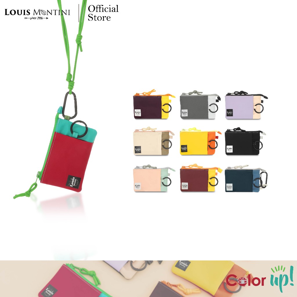 Louis Montini (Color Up) กระเป๋าใส่บัตรคล้องคอ Nametag Wallet กระเป๋าใส่นามบัตร TML27