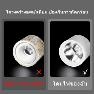 CANMEIJIA สปอร์ตไลท์ LED ดลอย ไฟดาวน์ไลท์ 7W 10W 15W 20W 40W ปรับมุมได้และพับได้ Downlight Spotlight