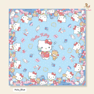 Kiss Me Doll ผ้าพันคอ/ผ้าคลุมไหล่ ลาย Hello Kitty New collection ขนาด100x100 cm.