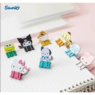 คลิปหนีบกระดาษ Sanrio binder clip พร้อมส่ง มีแบบขายแยกชิ้น/ยกแพ็ค