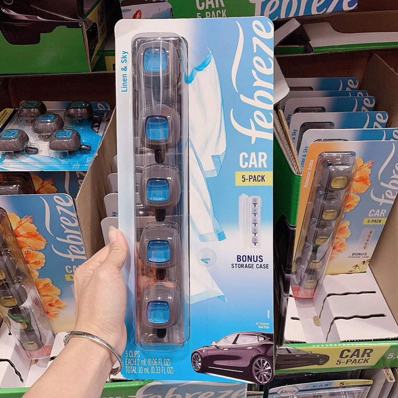 น้ำหอมในรถยนต์ Febreze Car Vent Clips Air Freshener 5 Pack 🇺🇸 #ของแท้💯