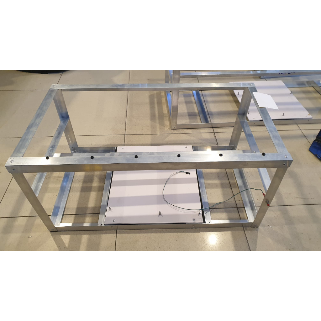 (พร้อมส่ง) โครงริกอลูมิเนียม แท่นเครื่องขุด GPU โครงเคสขุดบิทคอย ด้วยการ์ดจอ Bitcoin Mining Rig 6-8 