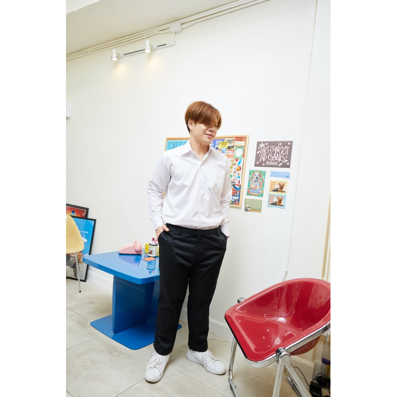 เสื้อนักศึกษาชาย แขนยาว  แบบถูกระเบียบ ใส่เข้าสอบได้ ใส่ติดต่องานราชการ ราคา ถูกที่สุด ดีลบีเคเค แกลเลอรีภาพที่ 5