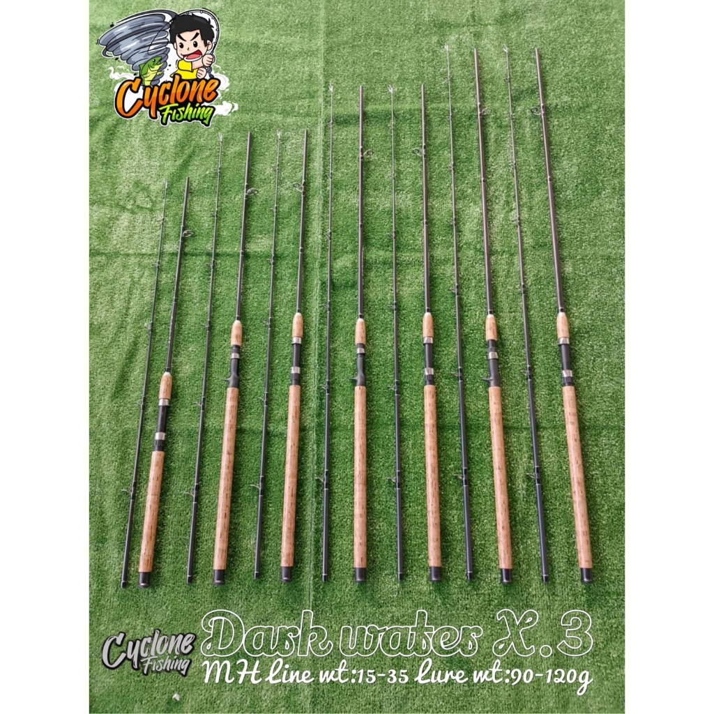 คันเบ็ด Dark Water X.3 กราไฟท์ MH (ด้ามก๊อก) 15-35 lb