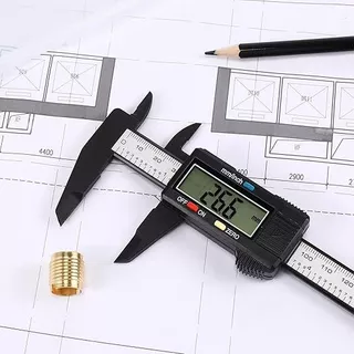 เวอร์เนียร์ ดิจิตอล 6 นิ้ว Digital Vernier caliper(0-150mm) ตัวเครื่องโลหะ การวัดที่แม่นยำ เวอร์เนียร์วัดความยาว ความละ