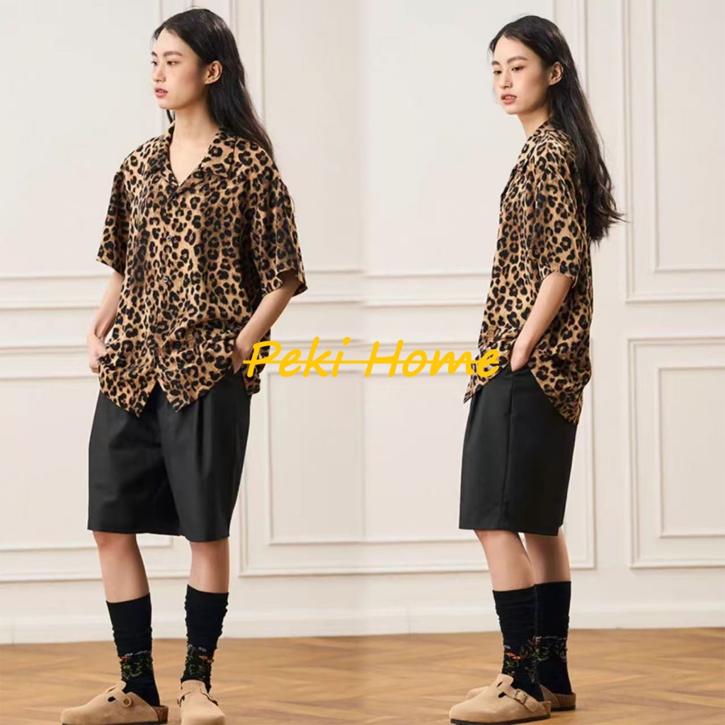 เสื้อเชิ้ตแขนสั้นลายเสือ แฟชั่นชายทะเล
