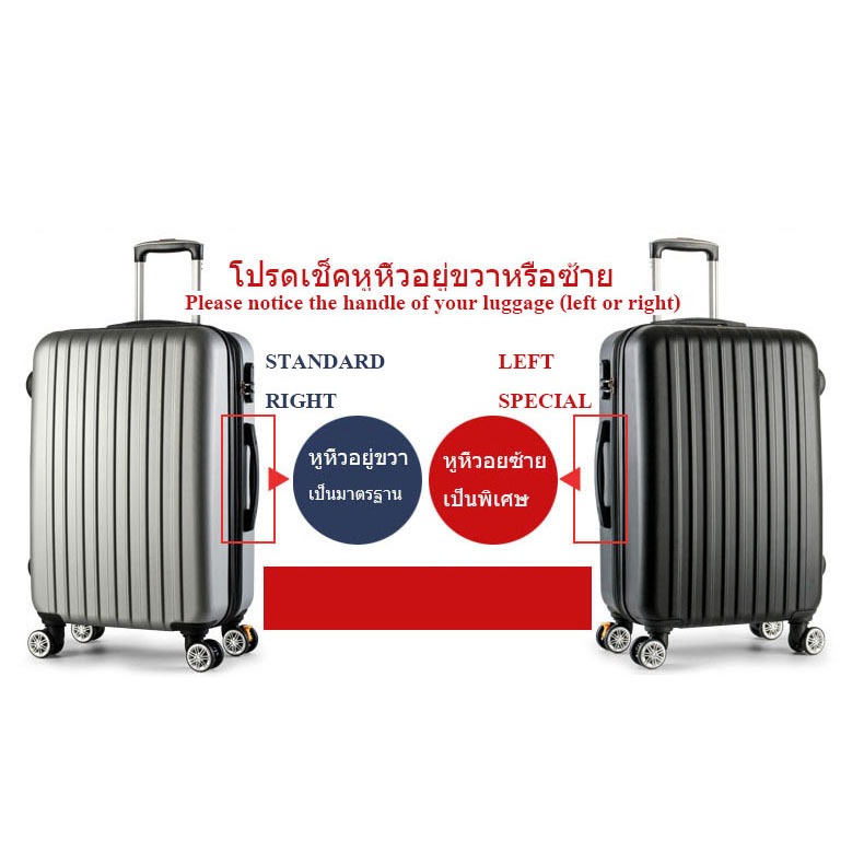 ถุงคลุมกระเป๋าเดินทาง โปร่งใสรุ่นใหม่ซิปข้างและซิปรอบ 20-33‘ - รูปที่ 6