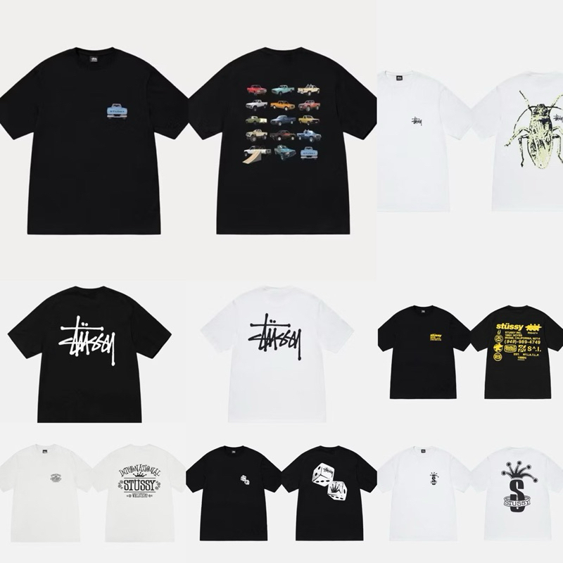 แจกโค้ดลด20%[แท้100%] เสื้อ Stussy US ลาย Basic / Pickup / DNA / Shaker / Tough Gear / Crown Band / Roach / Worldwide