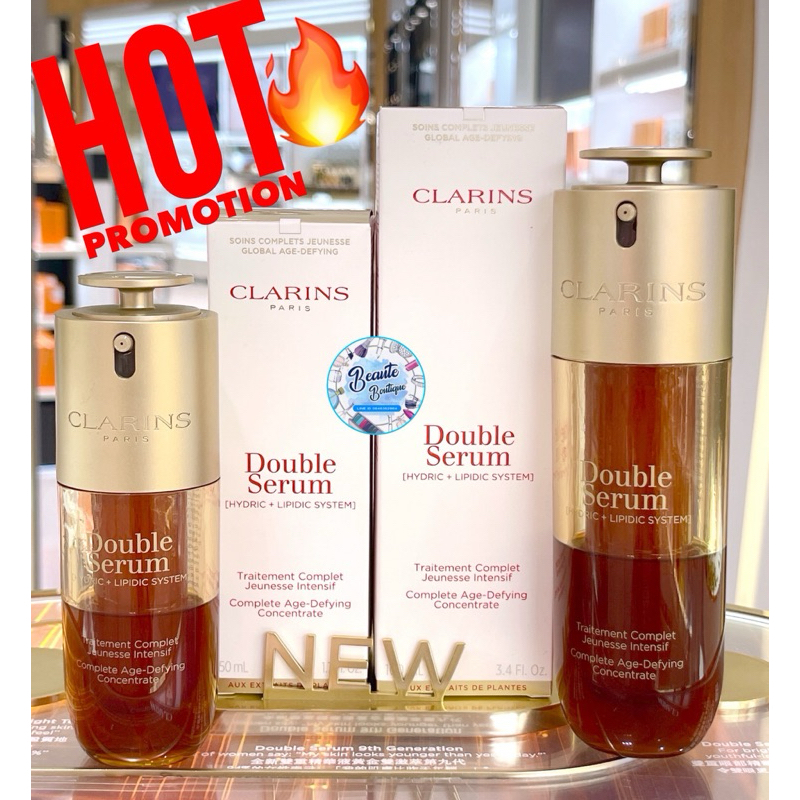 ✨ของแท้💯%จาก King Power✨New Clarins Double Serum