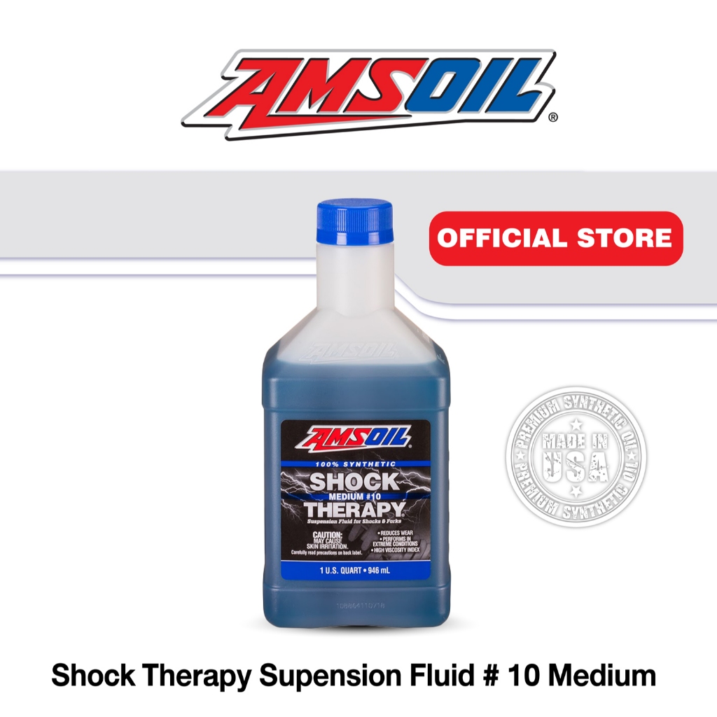 (A-054STMQT) AMSOIL 100% Synthetic Shock Therapy Suspension Fluid #10 Medium ฝาน้ำเงิน