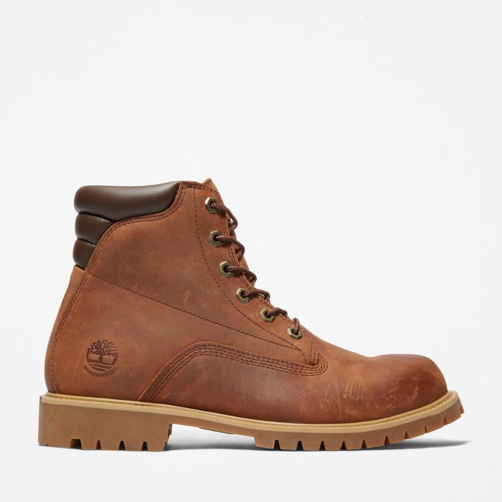 Timberland Men's ALBURN 6 INCH LACE UP WATERPROOF BOOT รองเท้าบูทผู้ชาย (S25MA1H8Q)