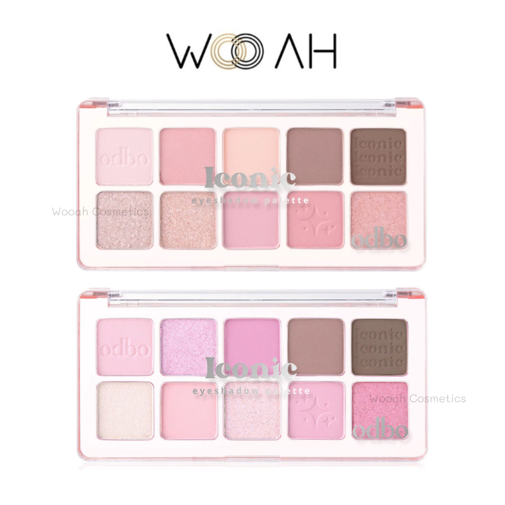 ODBO Iconic Eyeshadow Palette OD2029 ไอโคนิค อายแชโดว์ พาเลทตา 10 เฉดสี โอดีบีโอ