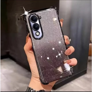 เคสโทรศัพท์ สำหรับ VIVO Y31D Y500i Y05 Y11D V70FE Y04 Y04S Y21D Y31(2025) Y29S Y29 เคสหรูหรา กากเพชร 2in1 ไล่โทนสีสวย F8