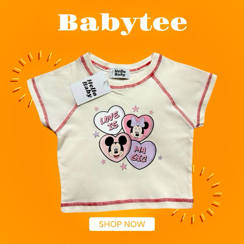 baby tee - เสื้อครอปเบบี้ที เอวลอย 5 สี