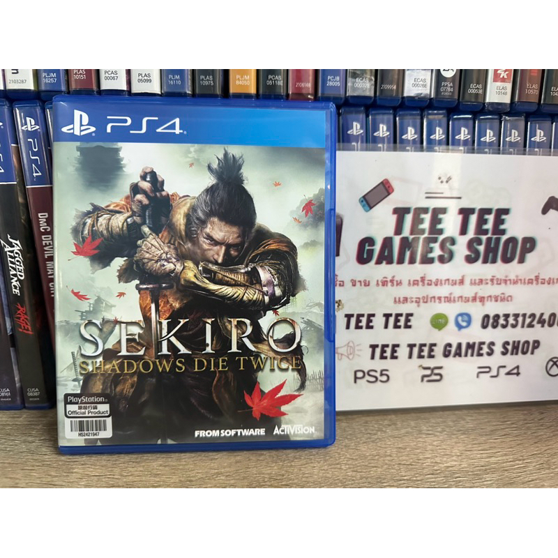 Sekiro shadows die twice  ps4 แผ่นมือสอง โซน3ภาษาไทย แผ่นสวยใช้งานปกติแผ่นสามารถใช้กับps5ได้
