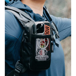 (New Logo)Phone and Passport pocket by Mountriva กระเป๋าใส่โทรศัพท์(Ip promax ได้)และพาสปอร์ต กันละอองน้ำ zip YKk