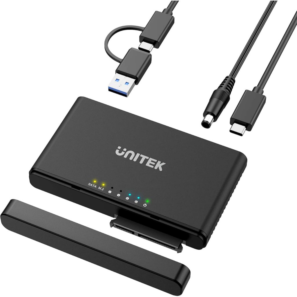 UNITEK S1222A SOLIDFORCE+ USB-C TO NVME M.2 & SATA III TWO-WAY OFFLINE CLONE ENCLOSURE