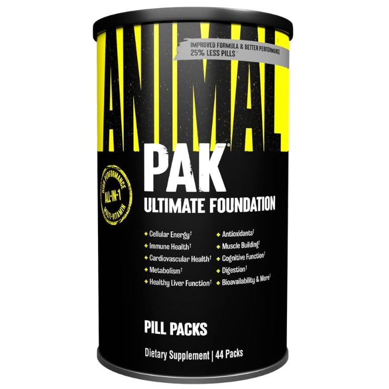 Animal Pak - Convenient Multivitamin for Men & Women Daily All-in-One Vitamin & Supplement Pack - Zi